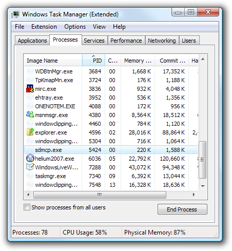 Access Control Panel From Task Manager