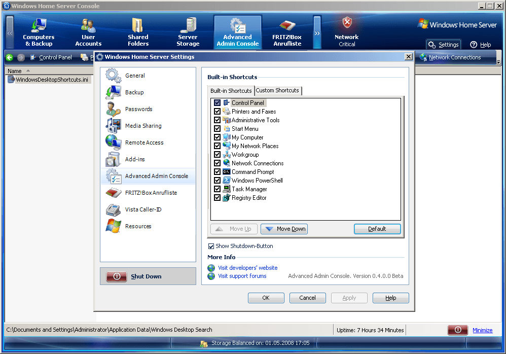 Access Control Panel From Task Manager
