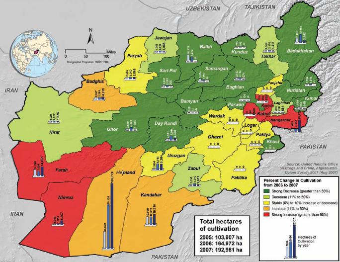 Afghanistan War Map