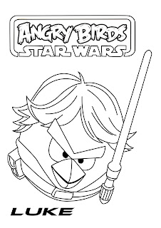 Angry Birds Star Wars Coloring Pages For Kids