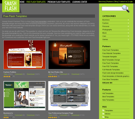 Animated Web Templates Free Download