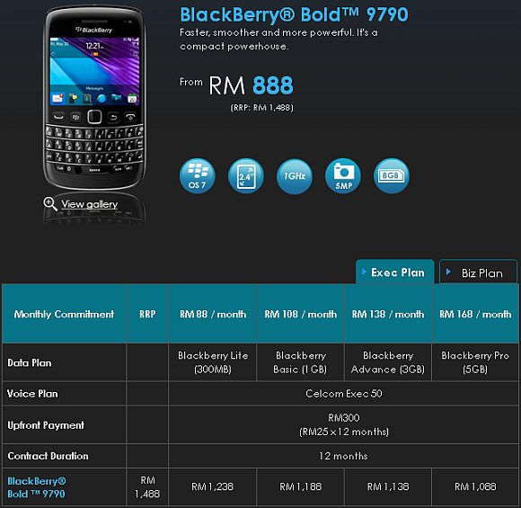 Blackberry Bold 9790 Black Price