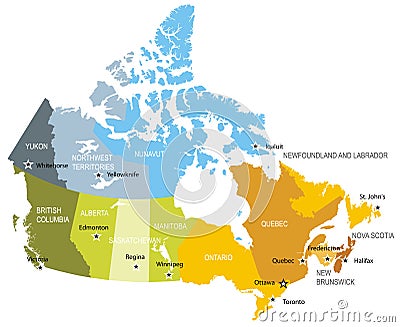 Canada Map Blank Provinces