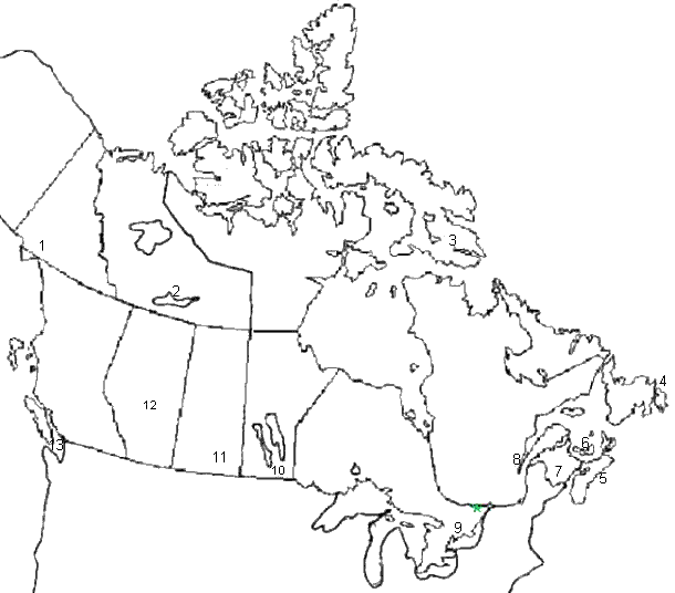 Canada Map With Provinces And Capitals