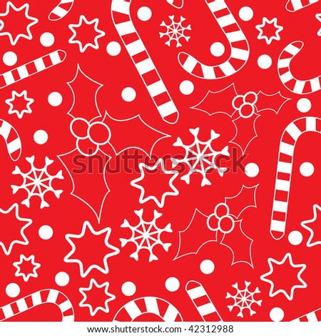 Candy Cane Pattern Vector