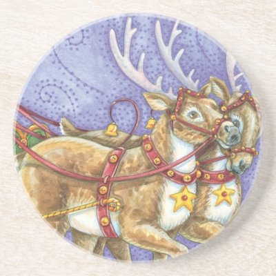 Cartoon Pictures Of Santa Claus And His Reindeer
