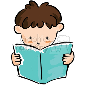 Children Reading Cartoon