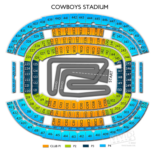 Dallas Cowboys Stadium Seating Chart For Concerts