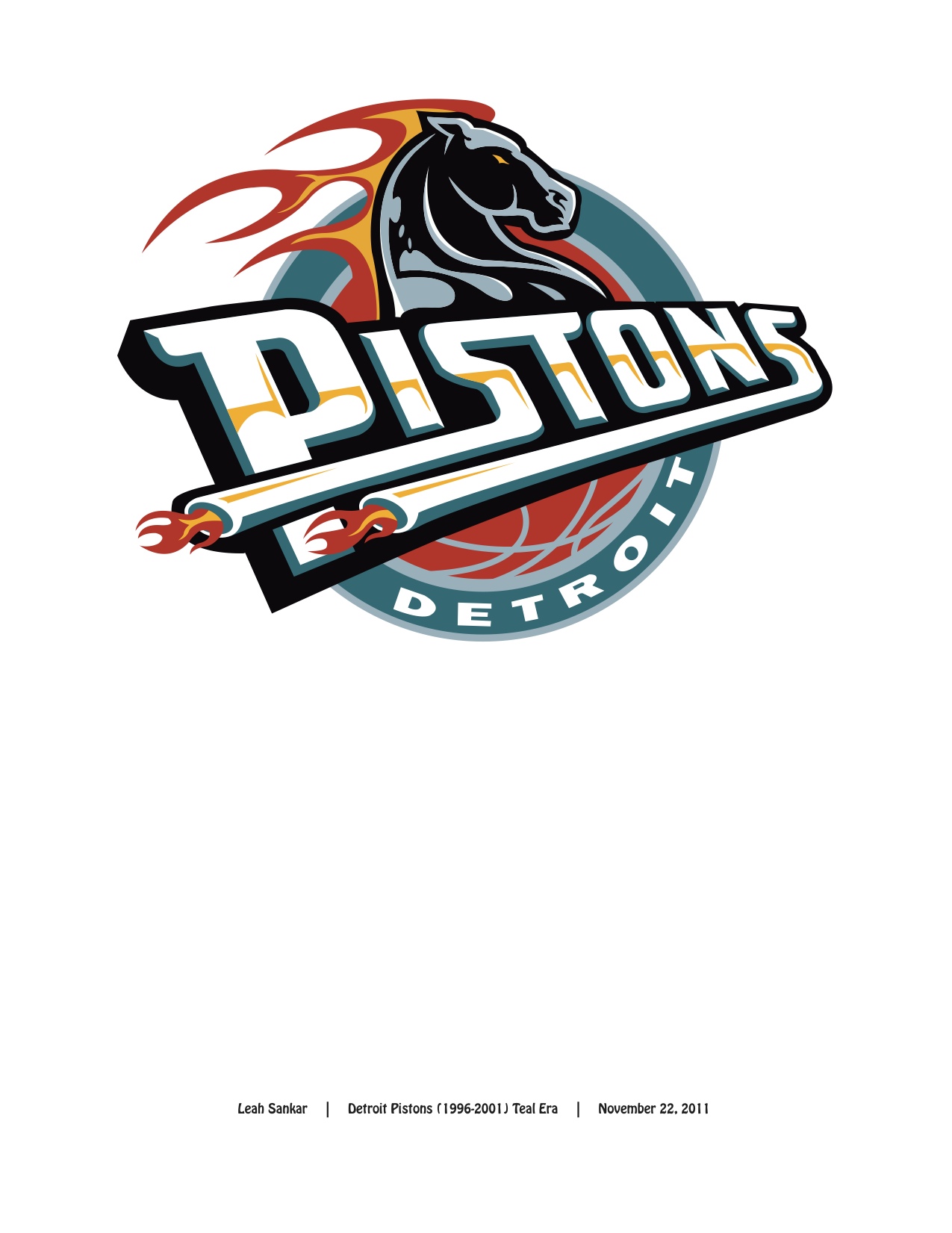 Detroit Pistons Logo Font