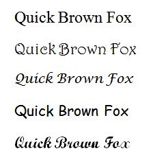 Different Writing Fonts Online