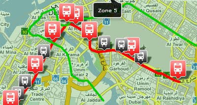 Dubai Metro Green Line Stations List