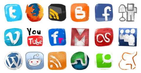 Facebook Twitter Blogger Icons