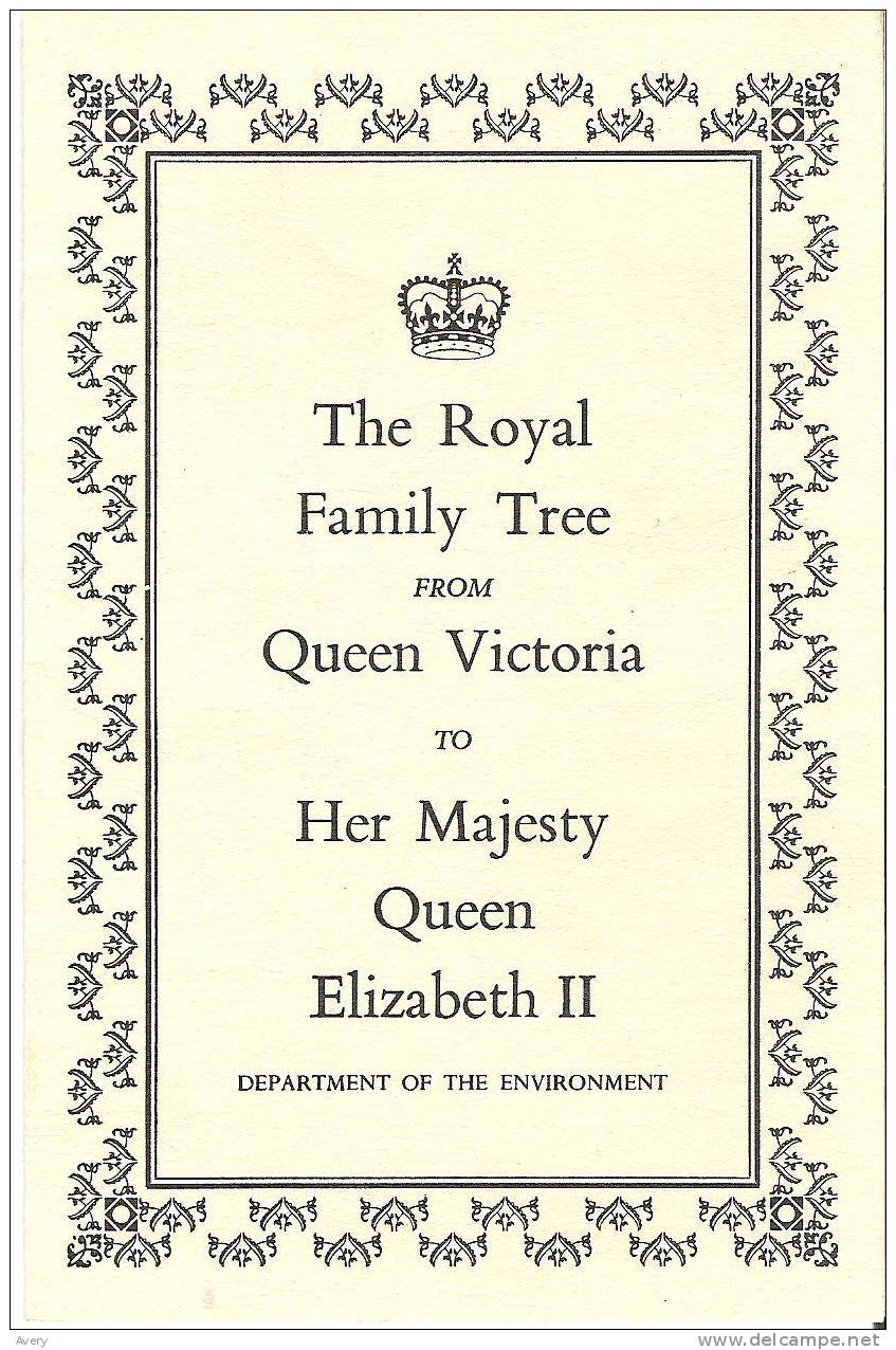 Family Tree Of Queen Victoria