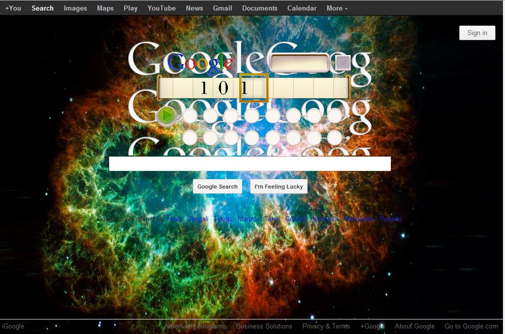 Google Homepage Backgrounds On Google Chrome