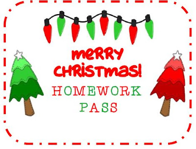 Homework Pass Christmas