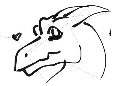 How To Draw A Dragon Head Easy