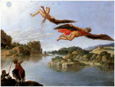 Icarus Falling Into The Sea