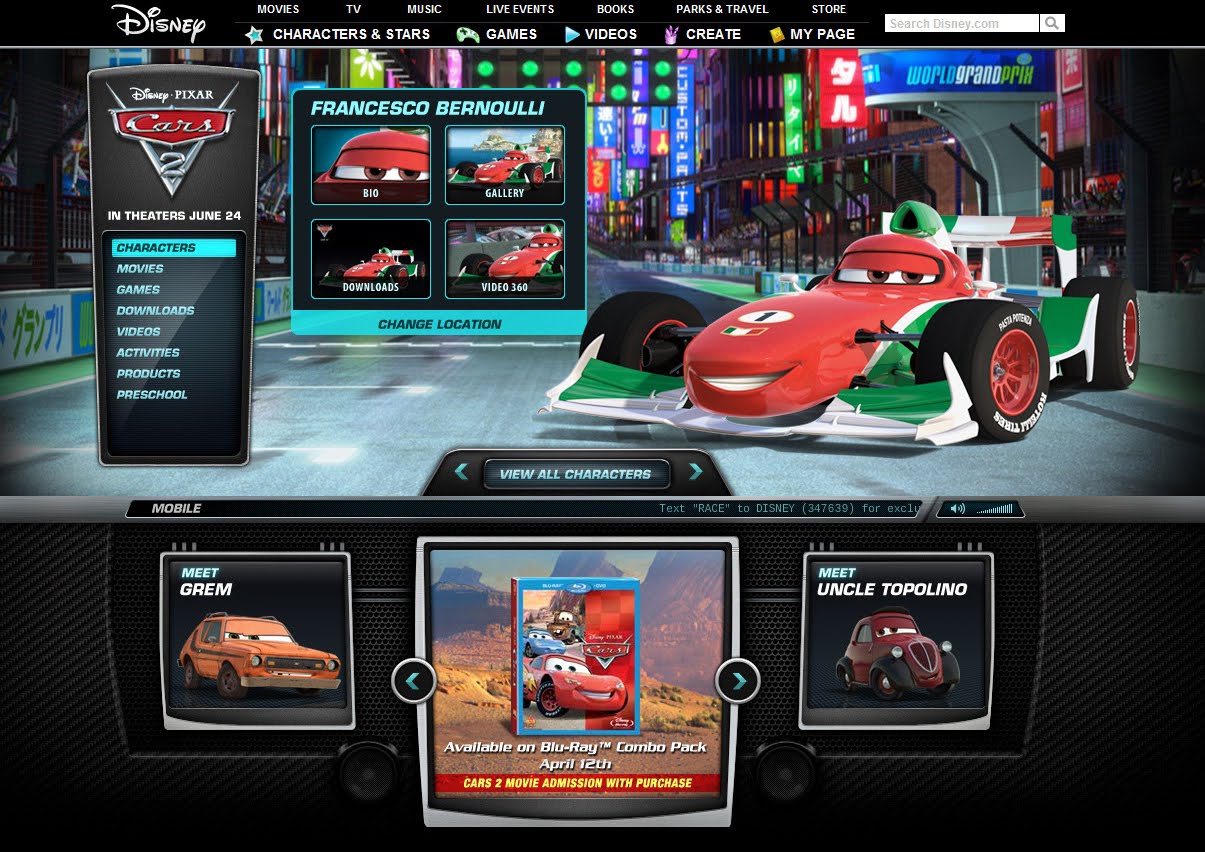 Images Of Cars 2 Characters
