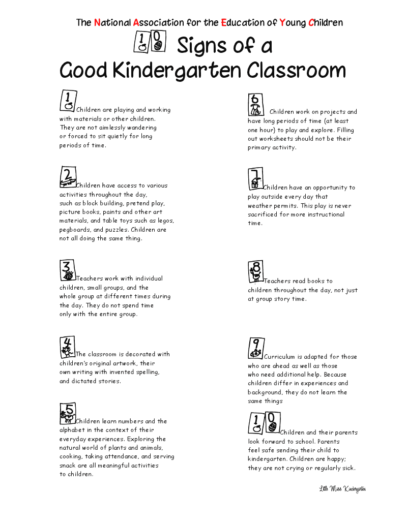 Learning Center Signs For Kindergarten