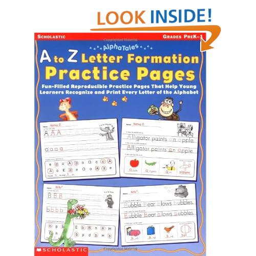 Letter Formation Worksheets A Z