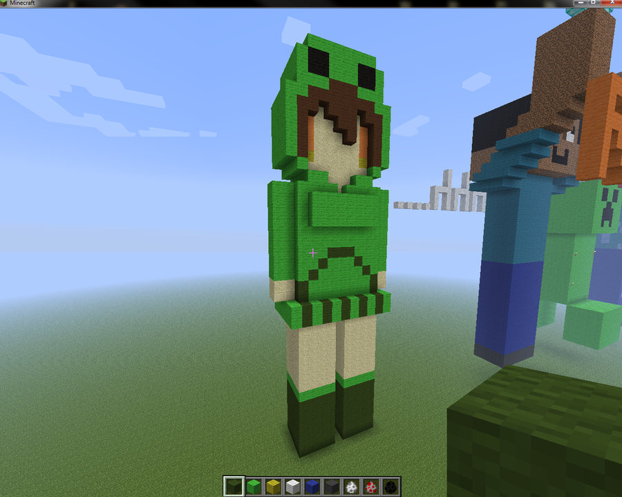 Minecraft Creeper Girl Skin