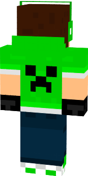 Minecraft Creeper Hoodie Skin