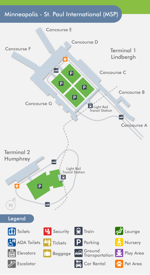 Minneapolis Airport Map Delta
