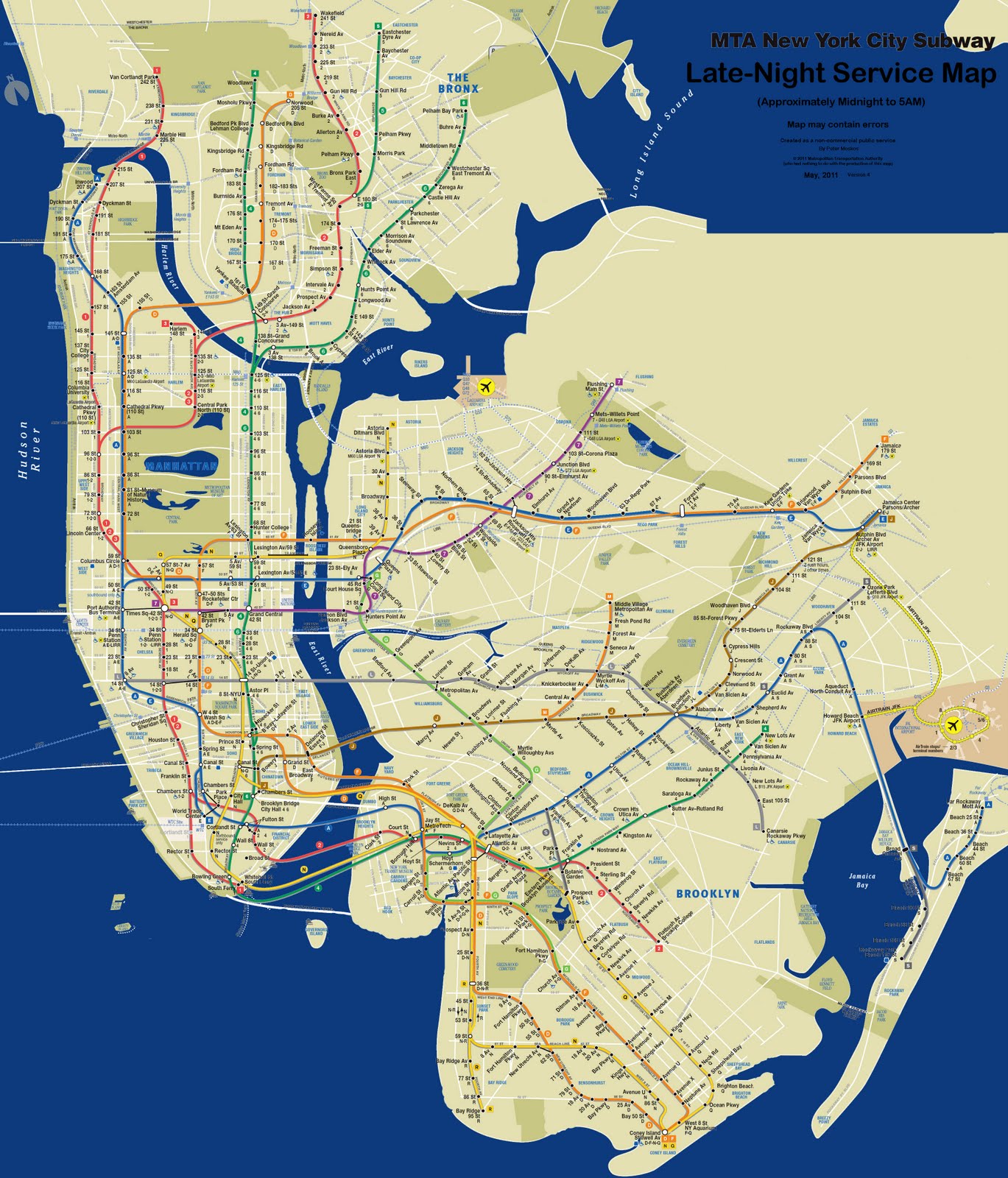 Mta Nyc Subway Map Pdf