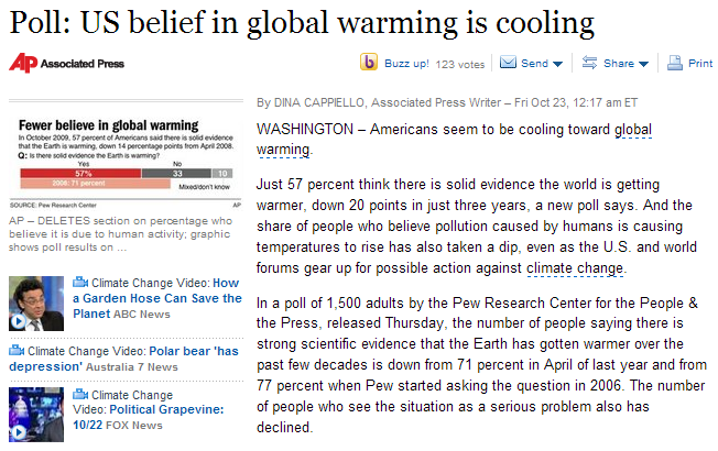 Newspaper Articles On Global Warming