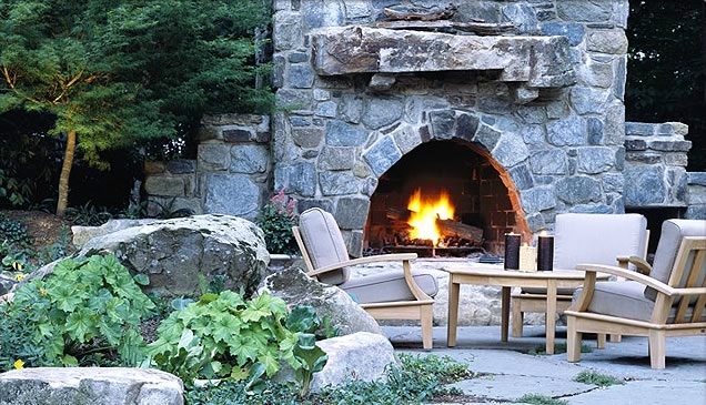 Outdoor Fireplace Kits Wood Burning