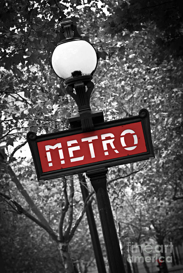 Paris Metro Sign For Sale