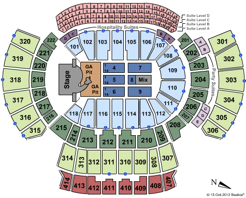 Philips Arena Atlanta Ga Seating Chart