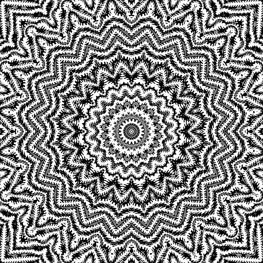 Psychedelic Art Black And White