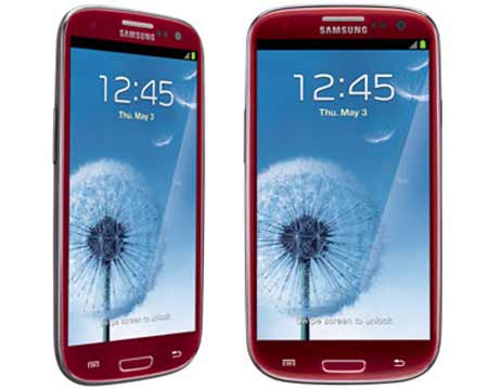 Samsung Galaxy S3 Red Color