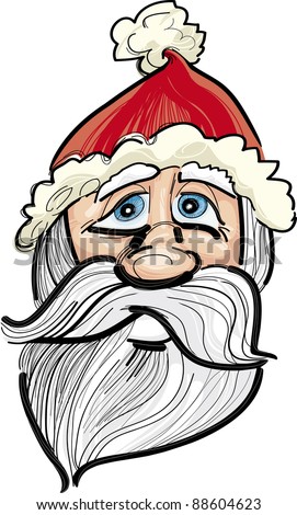 Santa Claus Face Cartoon