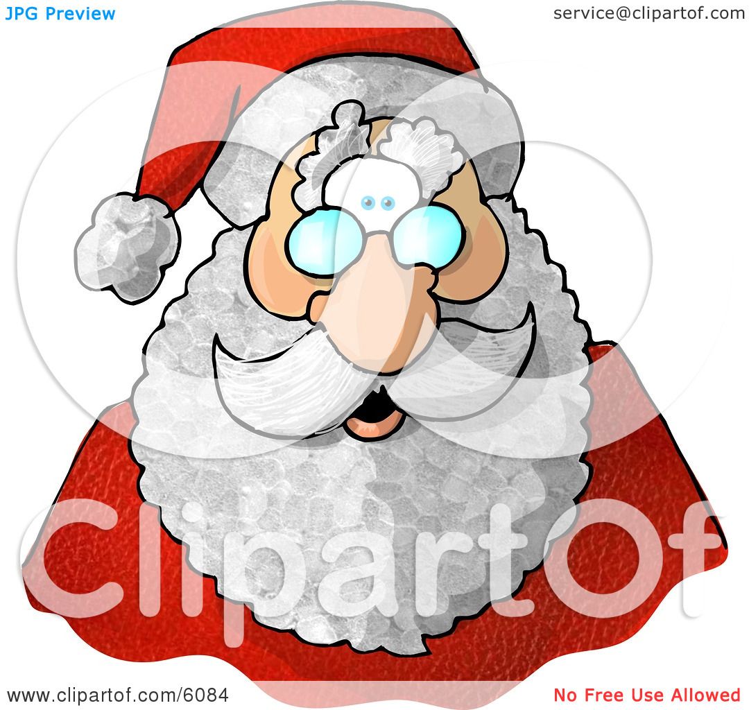 Santa Claus Face Drawing