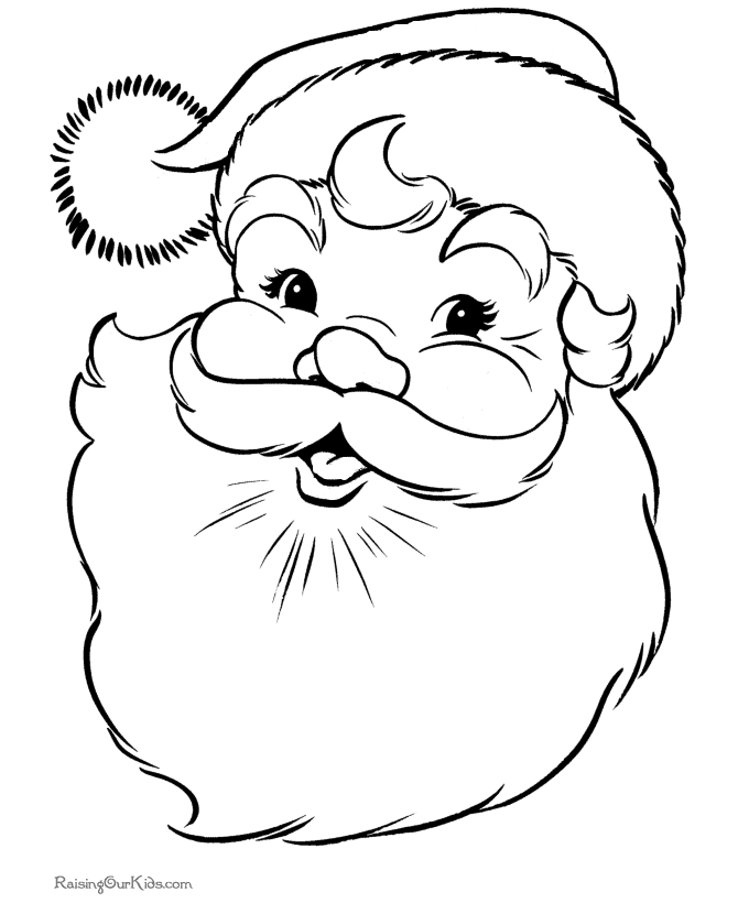 Santa Claus Face Template