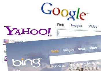 Search Engines Google Yahoo Bing