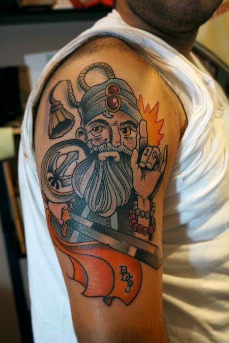 Sikh Religion Tattoos