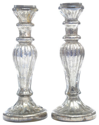 Silver Candlestick Holders