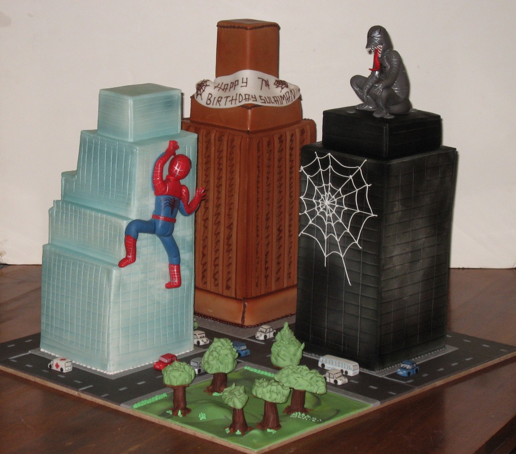 Spider Man 3d Cake
