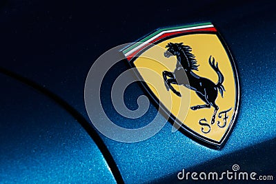 Sports Cars Ferrari Blue