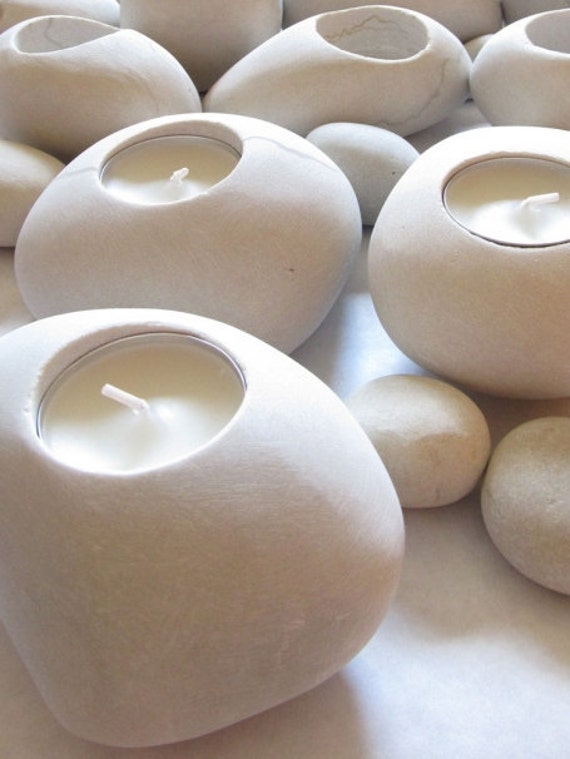 White Candlestick Holders