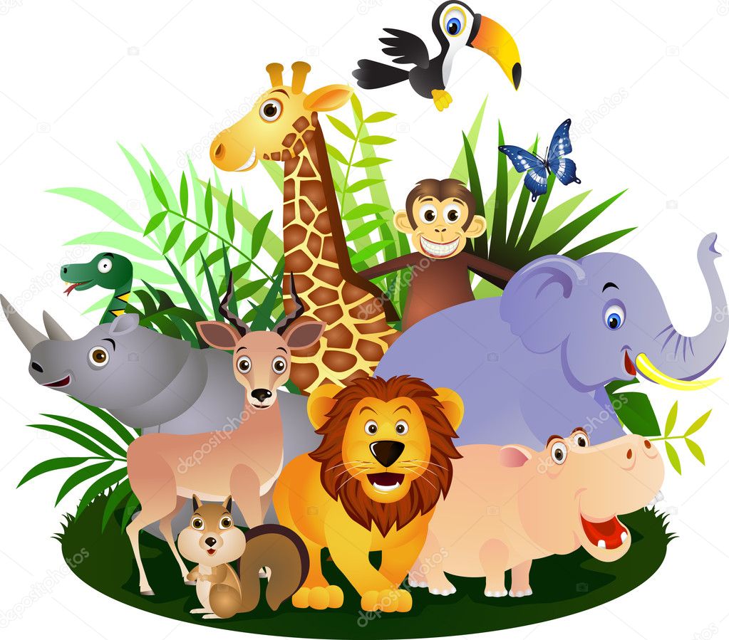Wild Animals Cartoon Pictures