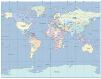 World Map With Countries Names Pdf