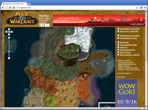 World Of Warcraft Cataclysm Map